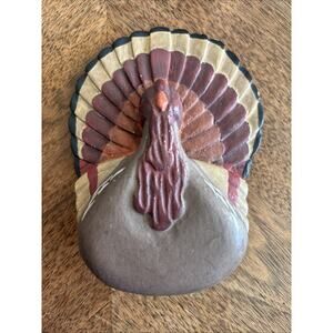 Hand Painted Wooden Turkey Decoration Thanksgiving Decor Fall Decor